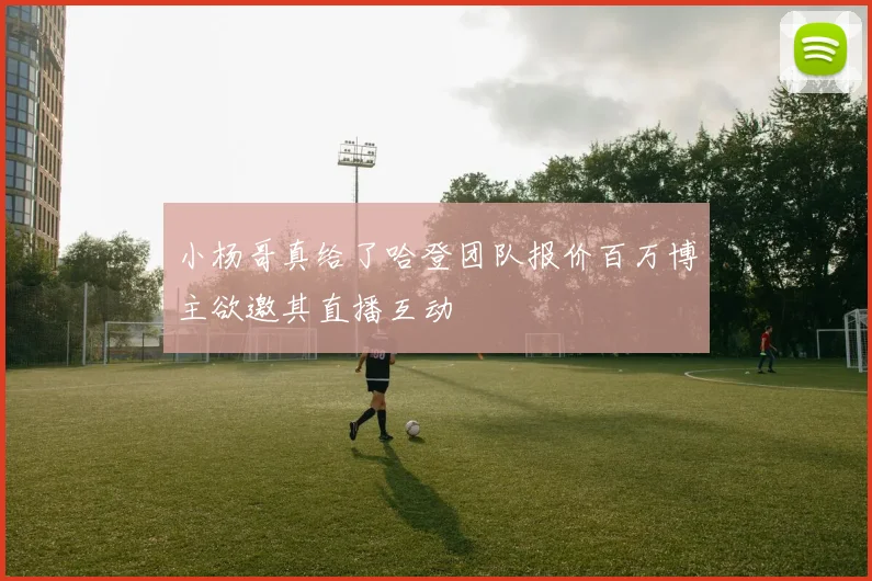 小杨哥真给了哈登团队报价百万博主欲邀其直播互动